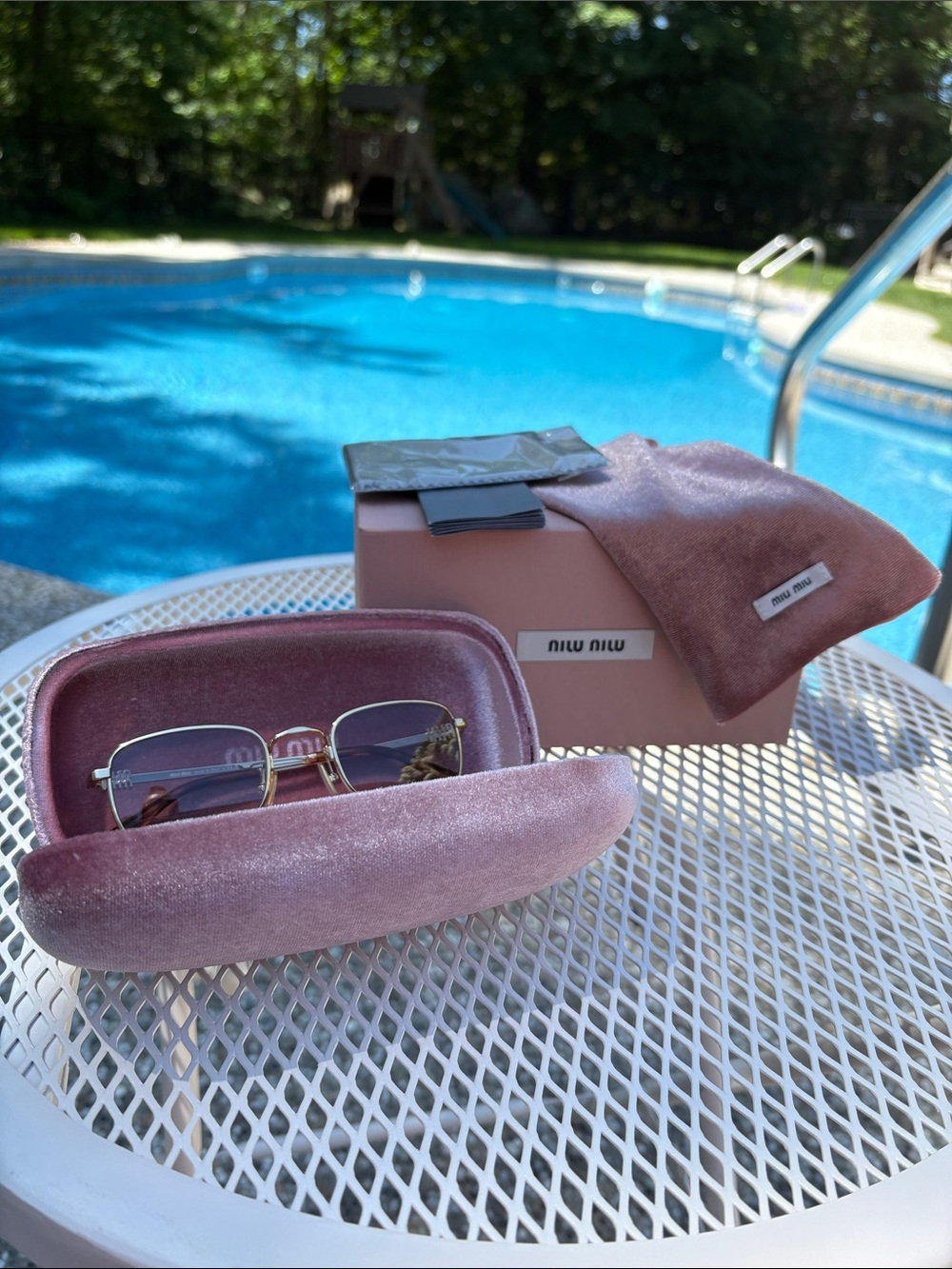 Miu Miu Gold Frames Indoor Outdoor  Sunglasses
